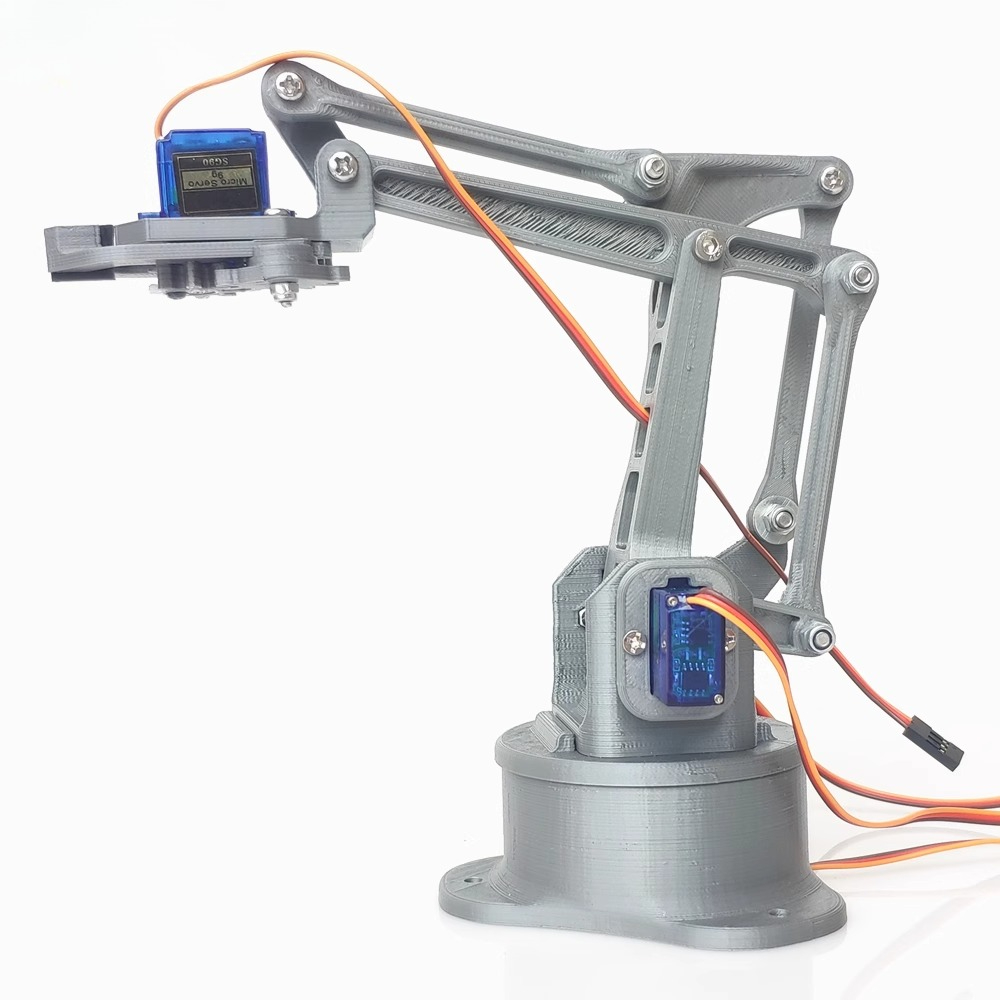 3D Printing Robot Arm - 3D printing EZ silver four-degree-of-freedom robotic
