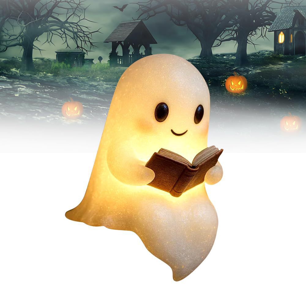 3D Printing Lamp - New Cute Ghost Reading Book Lamp