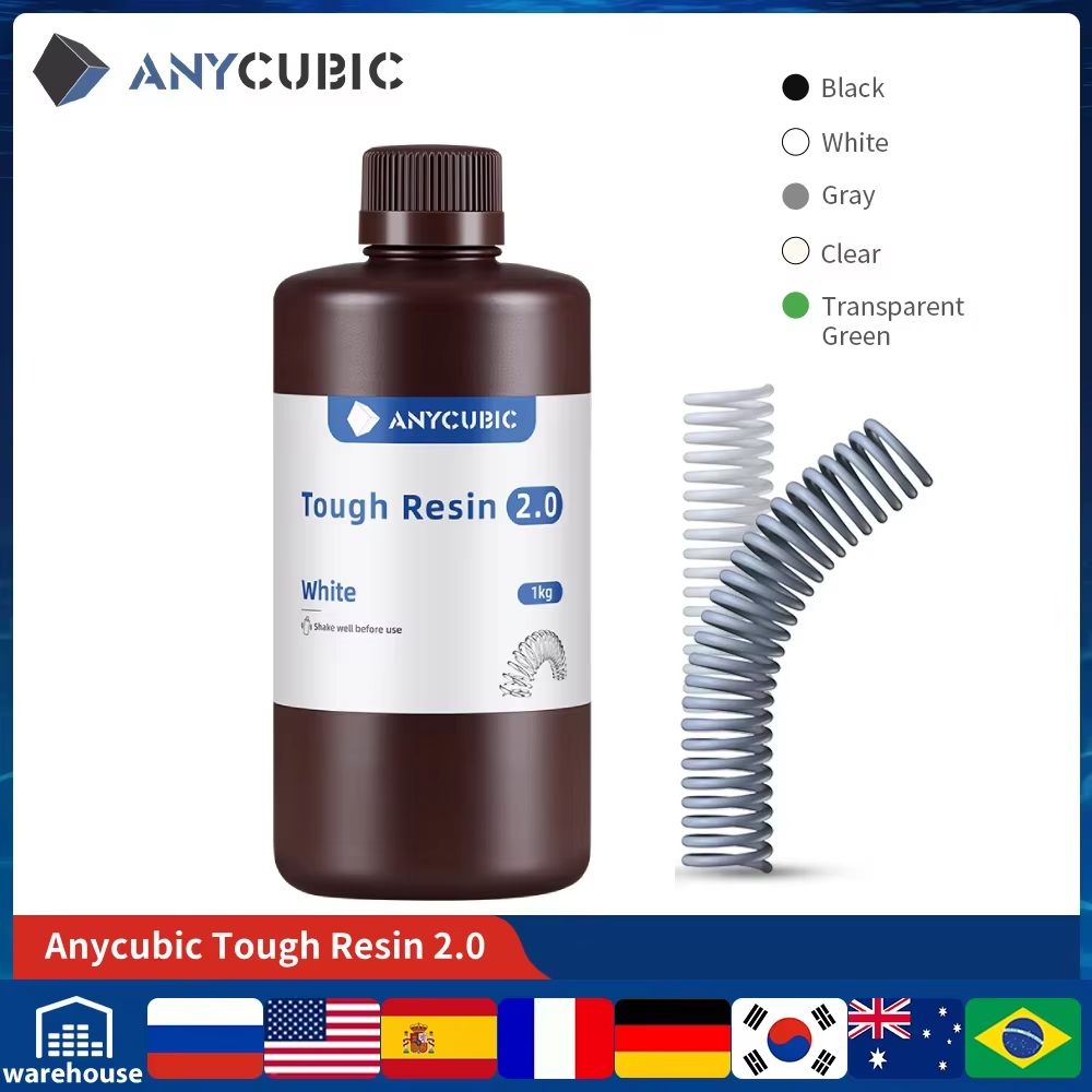 3D Printing House Machine - ANYCUBIC Flexible Tough Resin 2.0 405nm