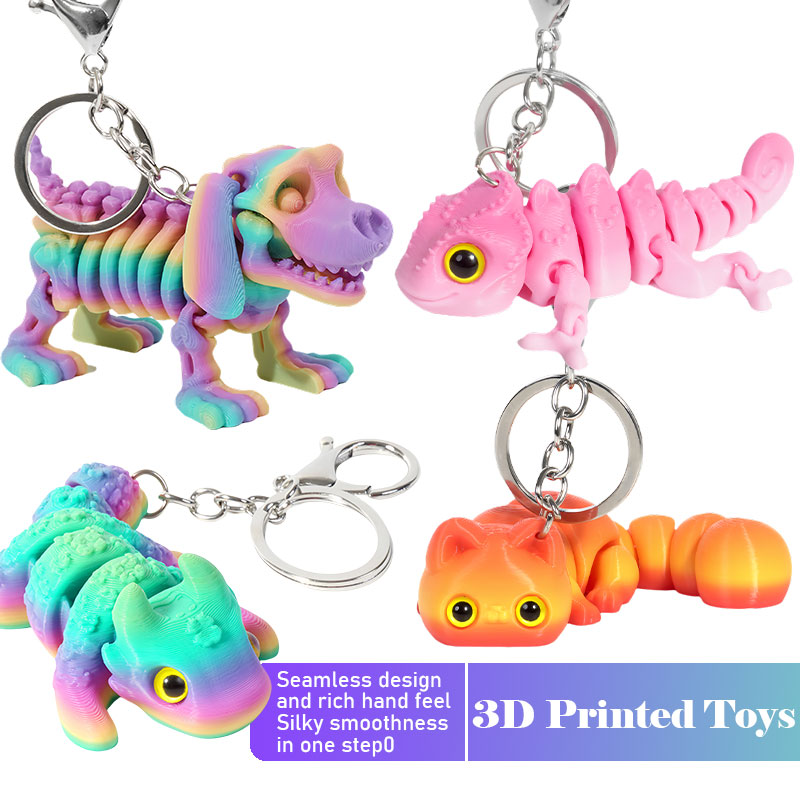 3D Printing Egg - 3D Printed Chameleon Keychain Cute Kitten