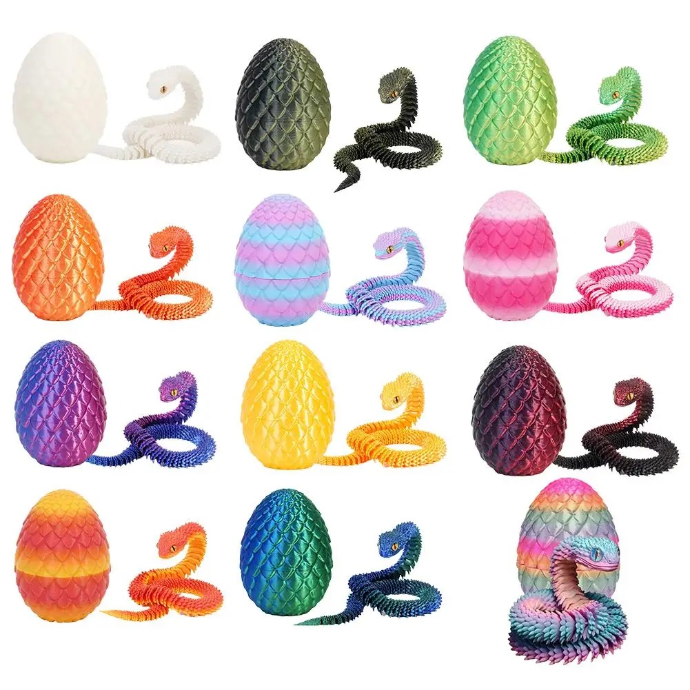 3D Printing Joint - 3D Printed Cool Snake Dragon Egg