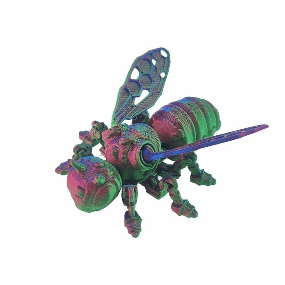 3D Printing Joint - Movable Joint 3D Printing Bee Model