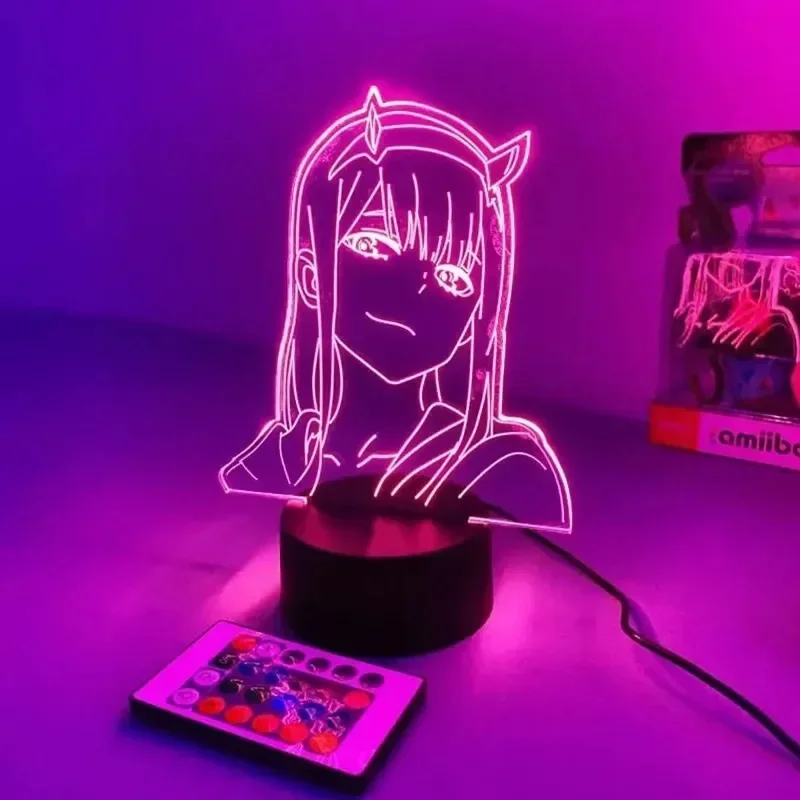 Zero Two Anime Night Light Act - 3D Printing Lamp ulasan dan harga