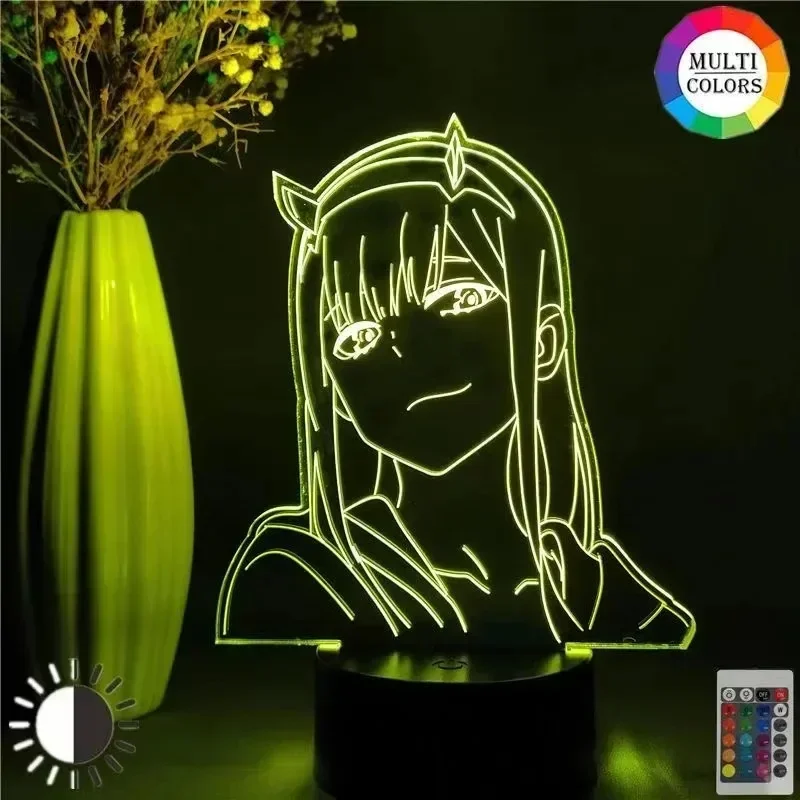 Zero Two Anime Night Light Act - 3D Printing Lamp ulasan dan harga