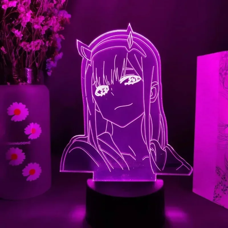 Zero Two Anime Night Light Act - 3D Printing Lamp ulasan dan harga