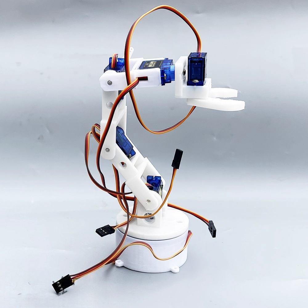 3D printed white six-axis robo - 3D Printing Robot Arm ulasan dan harga