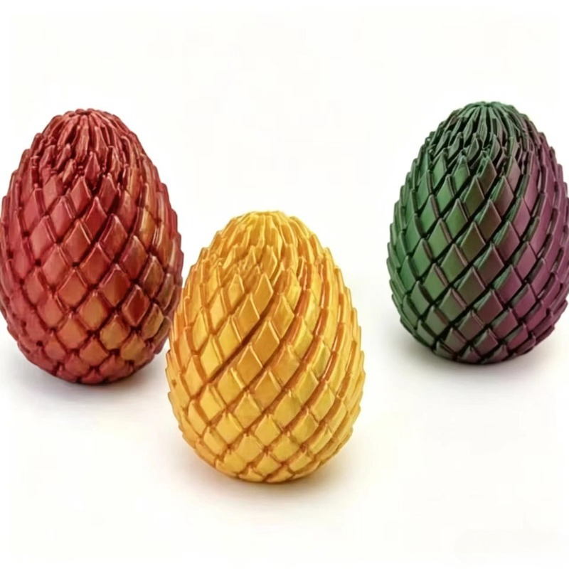 3D Printed Spiral Dragon Egg D - 3D Printing Egg ulasan dan harga