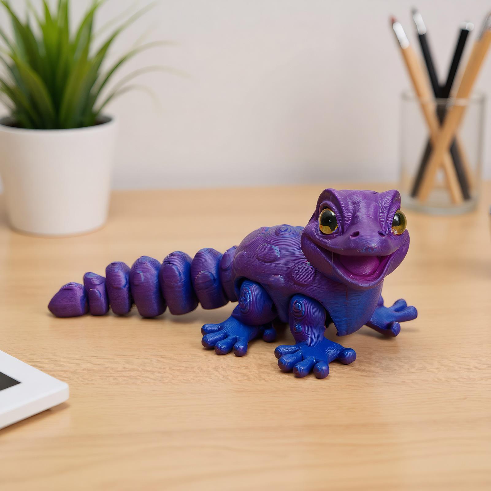 3D Printed Gecko Figurine Liza - 3D Printing Mockup ulasan dan harga
