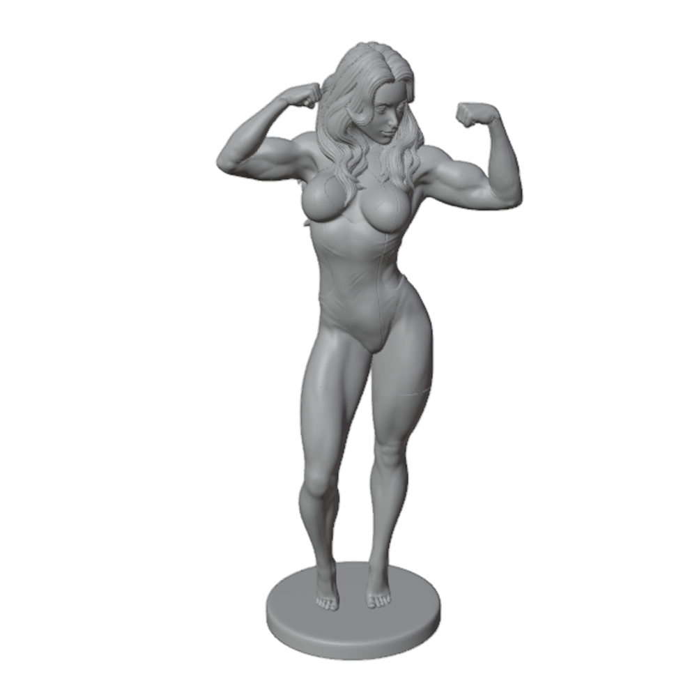 Sexy Fitness Woman, Long-Haire - 3D Printing Instructor ulasan dan harga