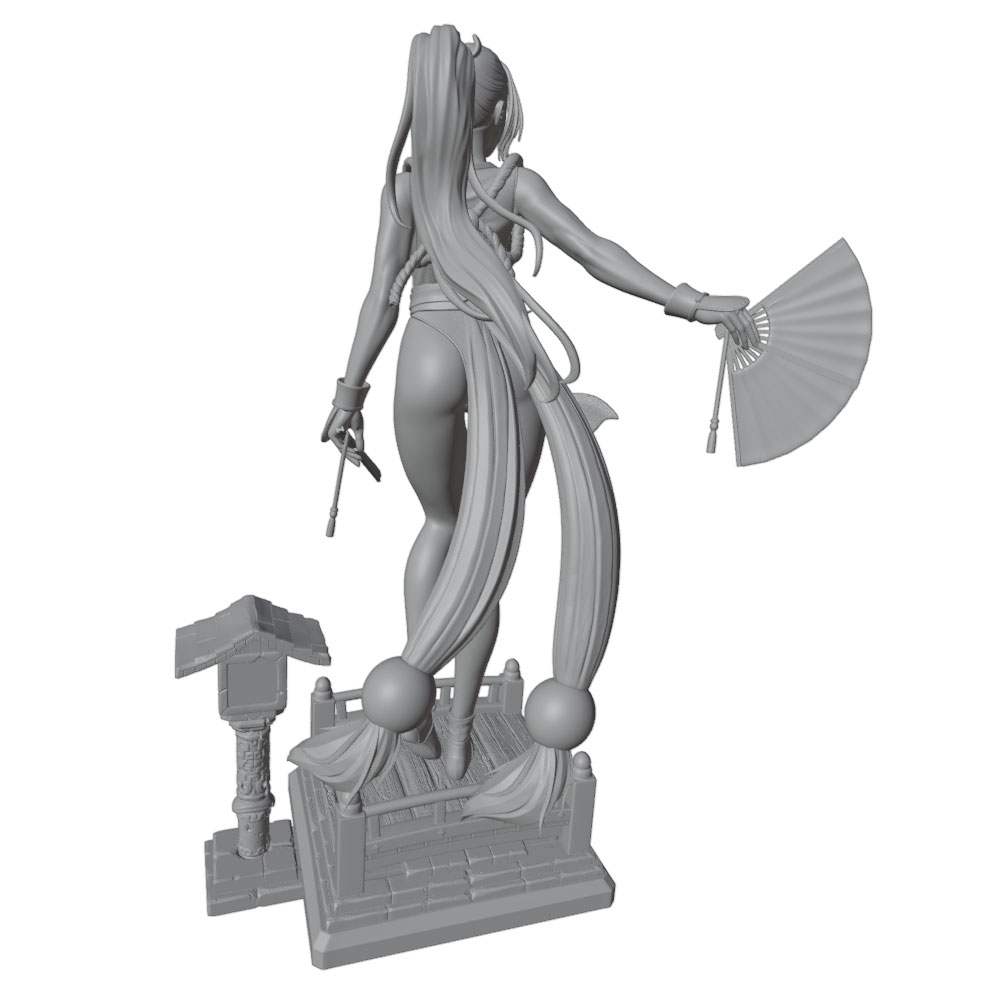 1/24 Sexy Long-Haired Girl Min - 3D Printing Mockup ulasan dan harga
