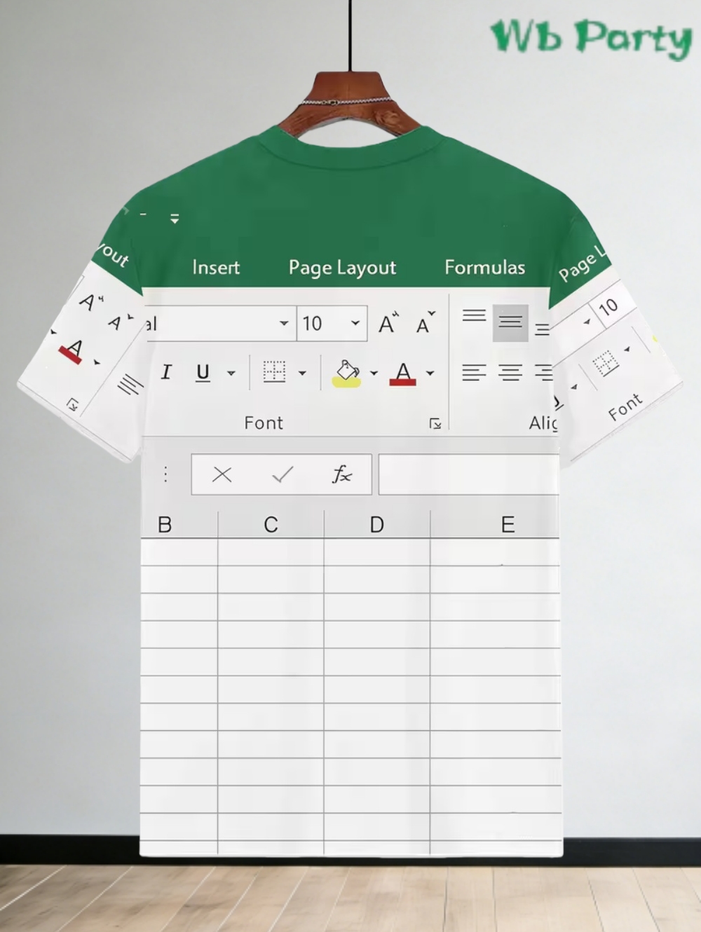 Casual Excel Tshirt for Men 3D - 3D Printing Online Service ulasan dan harga