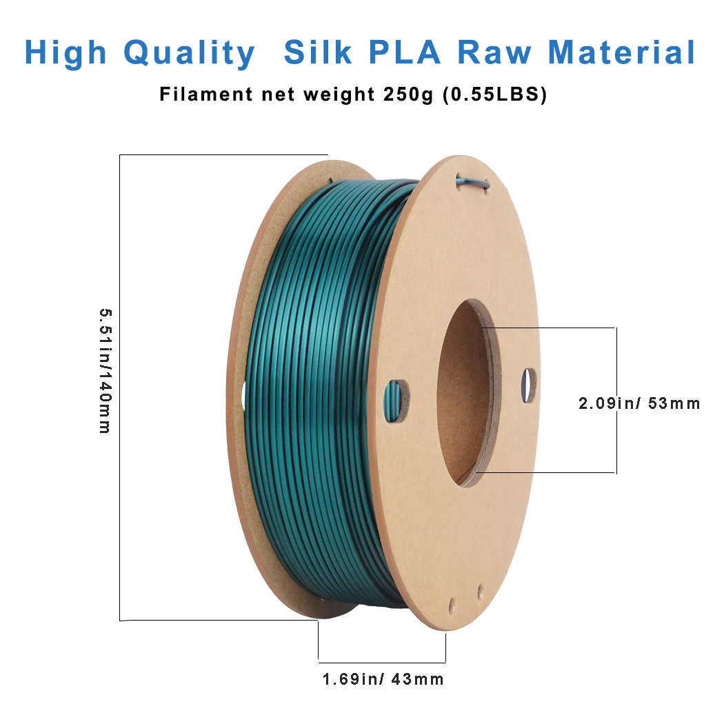 Silk Black Green PLA, Dual Col - 3D Printing Xenomorph ulasan dan harga