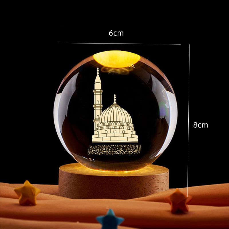 Ramadan Decoration 3D Crystall - 3D Printing Lamp ulasan dan harga