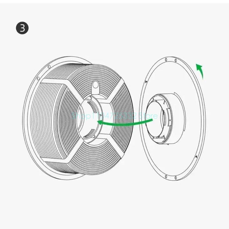 Black Filament Holder Reusable - 3D Printing High Temperature Materials ulasan dan harga