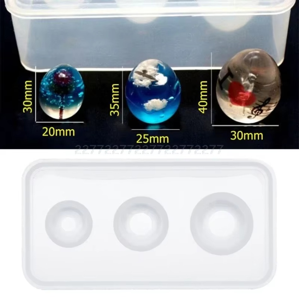 1 Pcs Silicone Molds DIY Cryst - 3D Printing Egg ulasan dan harga