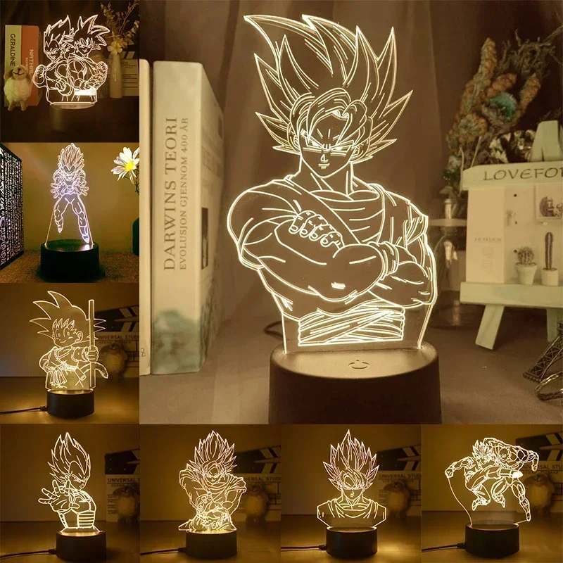 Dragon Ball Z Super Saiyan Veg - 3D Printing Lamp ulasan dan harga
