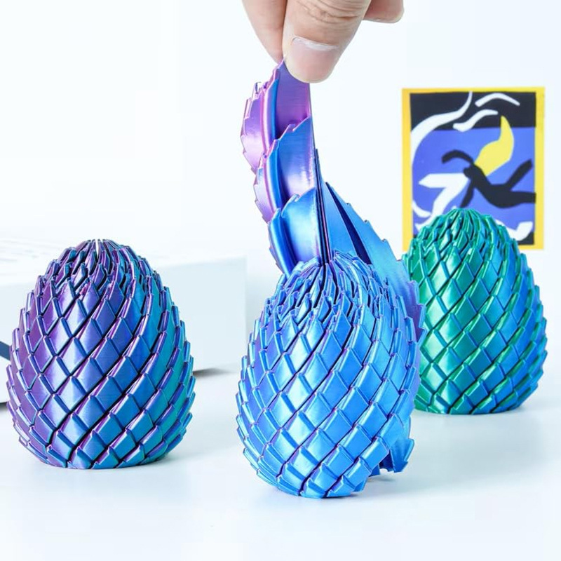 7CM 3D Printed Dragon Egg Stre - 3D Printing Egg ulasan dan harga