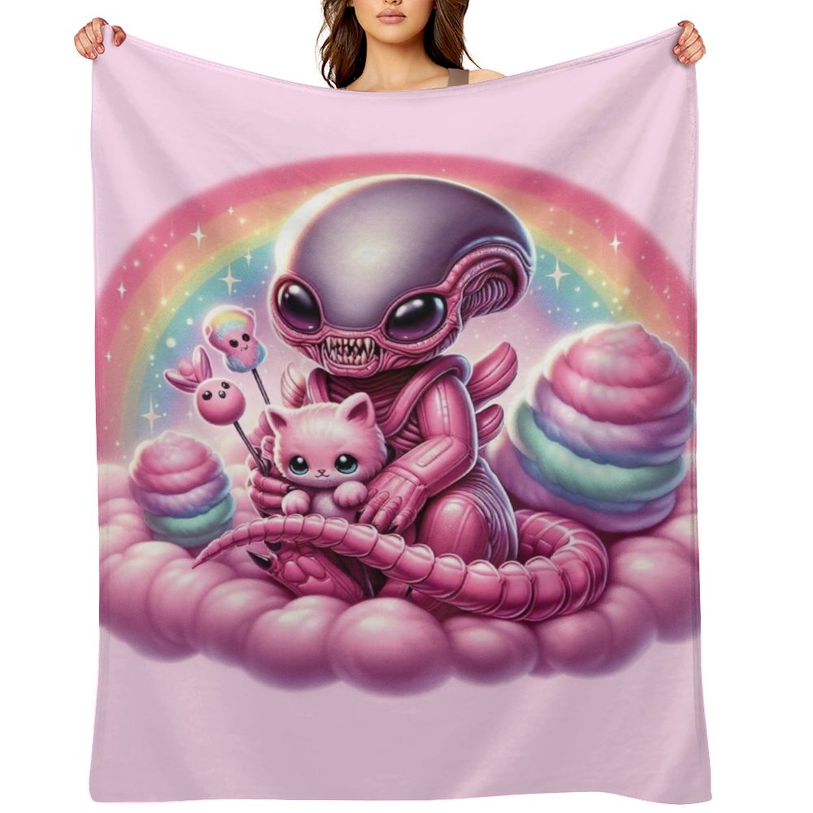 Baby Xenomorph Throw Blanket D - 3D Printing Xenomorph ulasan dan harga