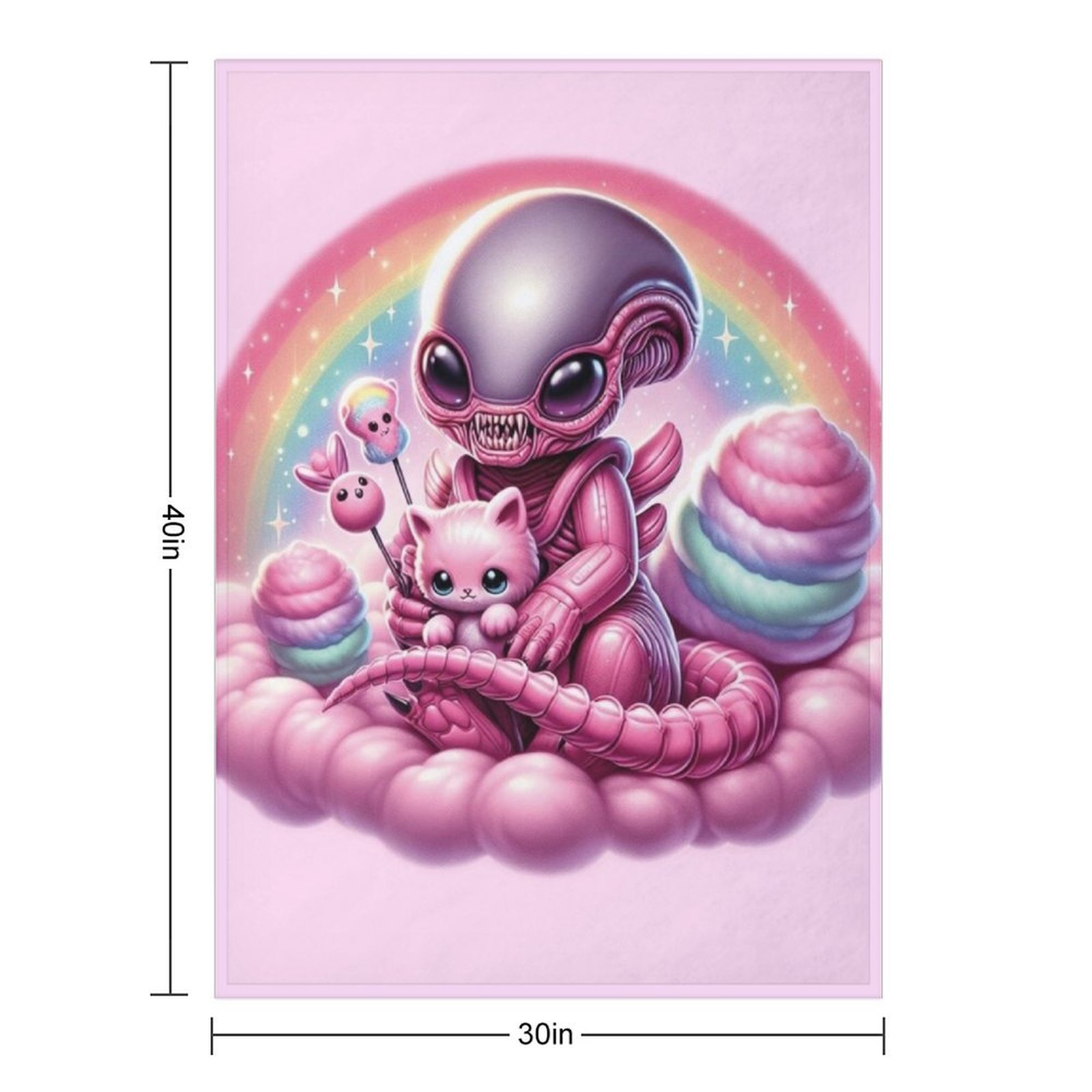 Baby Xenomorph Throw Blanket D - 3D Printing Xenomorph ulasan dan harga