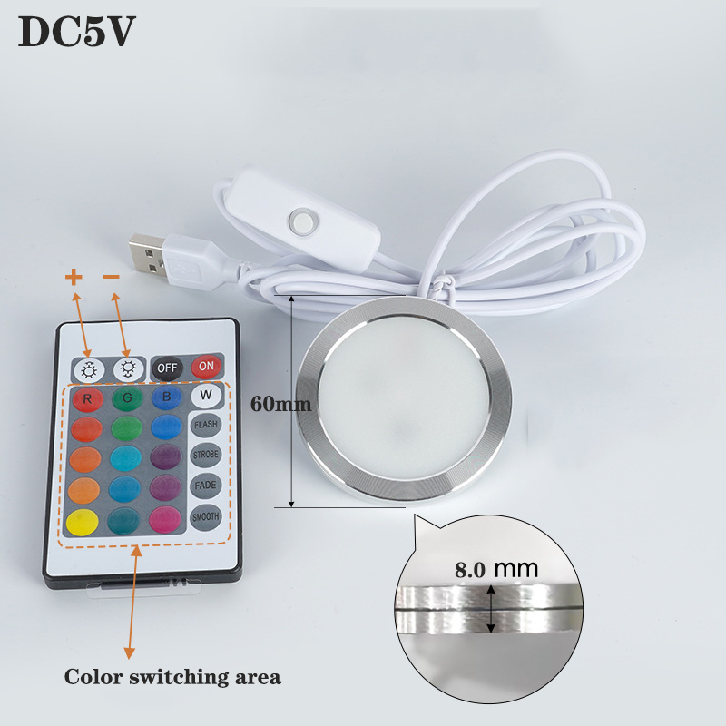 5V USB RGB Dimmable Under Cabi - 3D Printing Lamp ulasan dan harga
