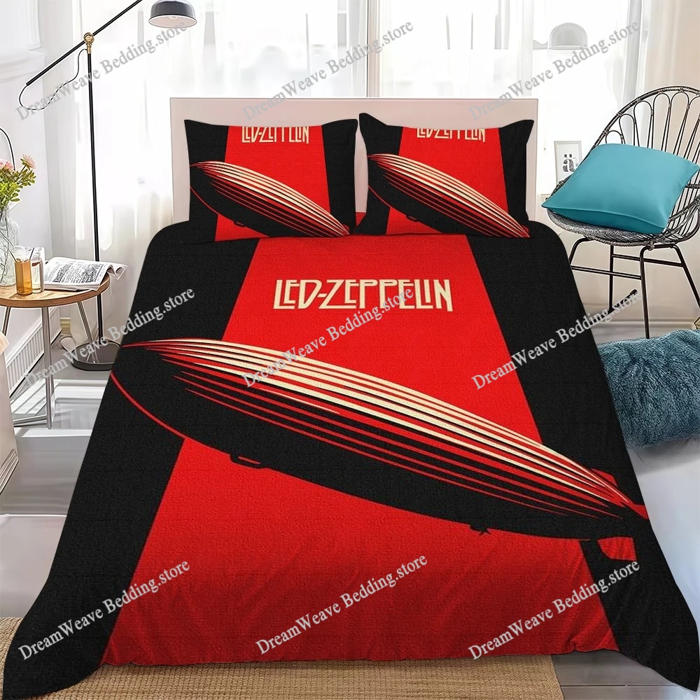 Led Z-Zeppelins Band Duvet Cov - 3D Printing Z Banding ulasan dan harga