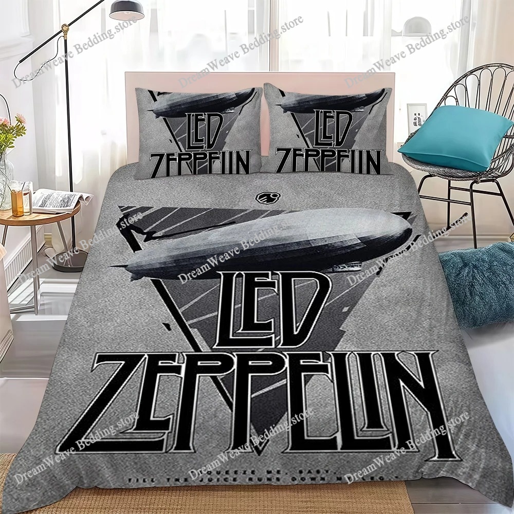 Led Z-Zeppelins Band Duvet Cov - 3D Printing Z Banding ulasan dan harga