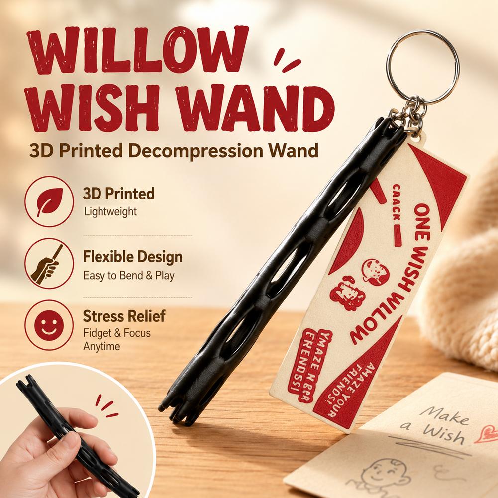3D Printed One Wish Willow Key - 3D Printing Gif ulasan dan harga