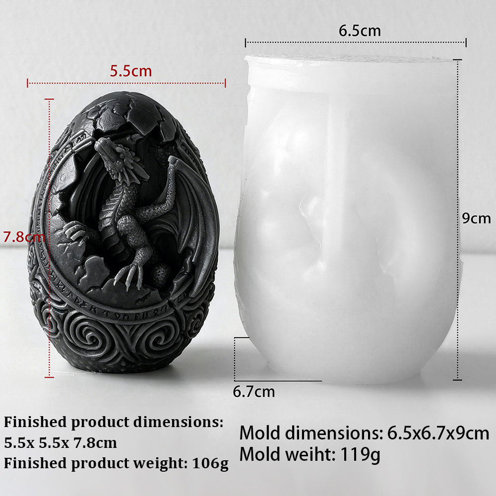 3D DIY Dinosaur Egg Candle Mol - 3D Printing Egg ulasan dan harga