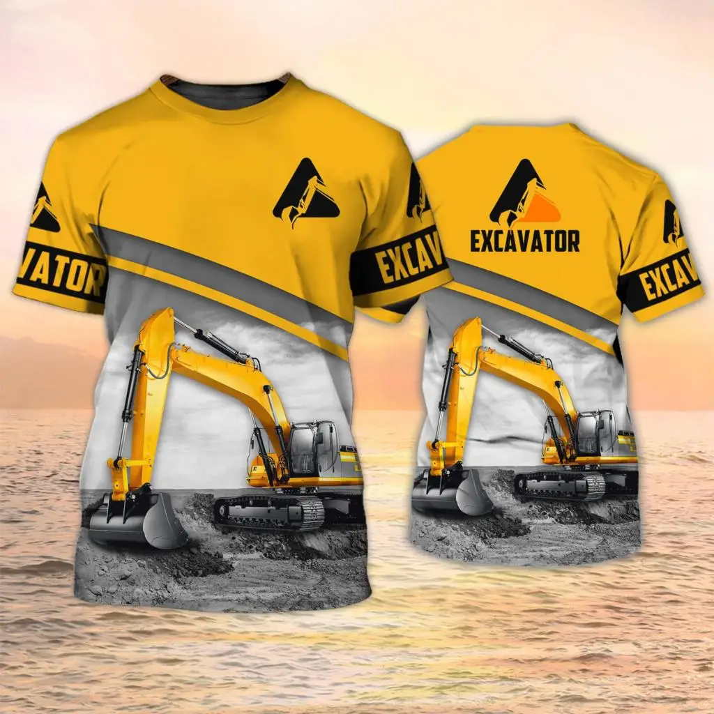 Excavator TShirts Heavy Equipm - 3D Printing Excavator ulasan dan harga