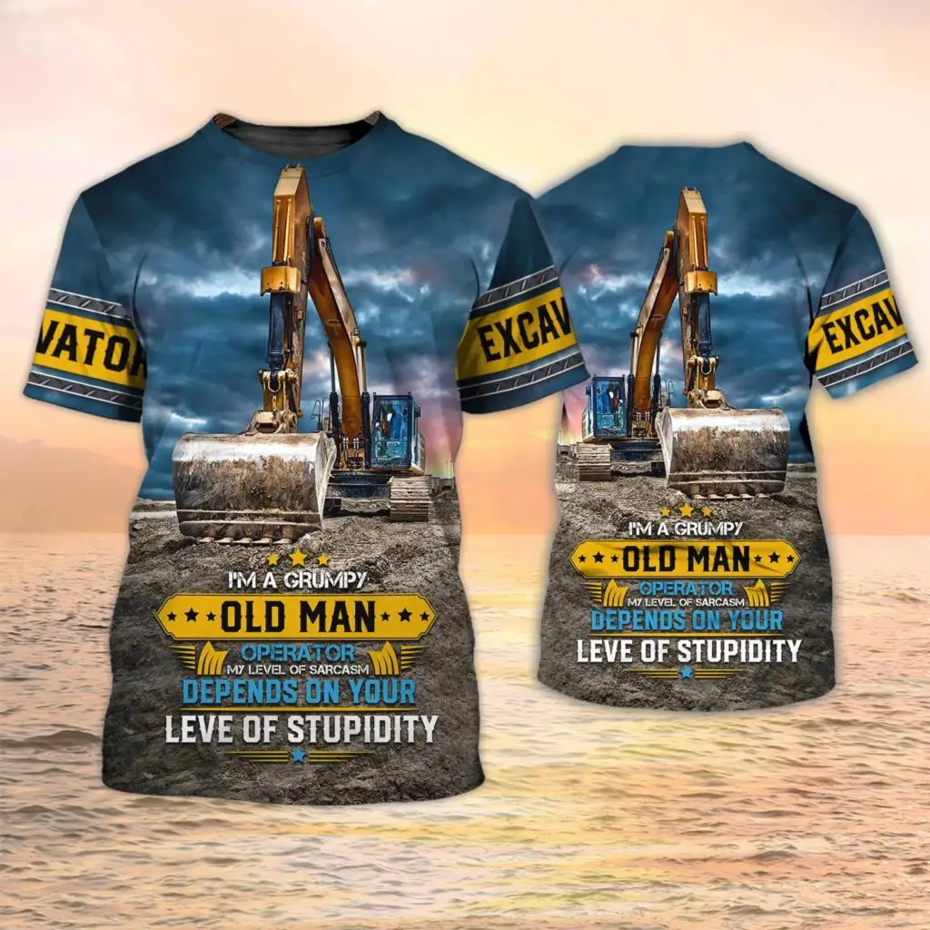 Excavator TShirts Heavy Equipm - 3D Printing Excavator ulasan dan harga