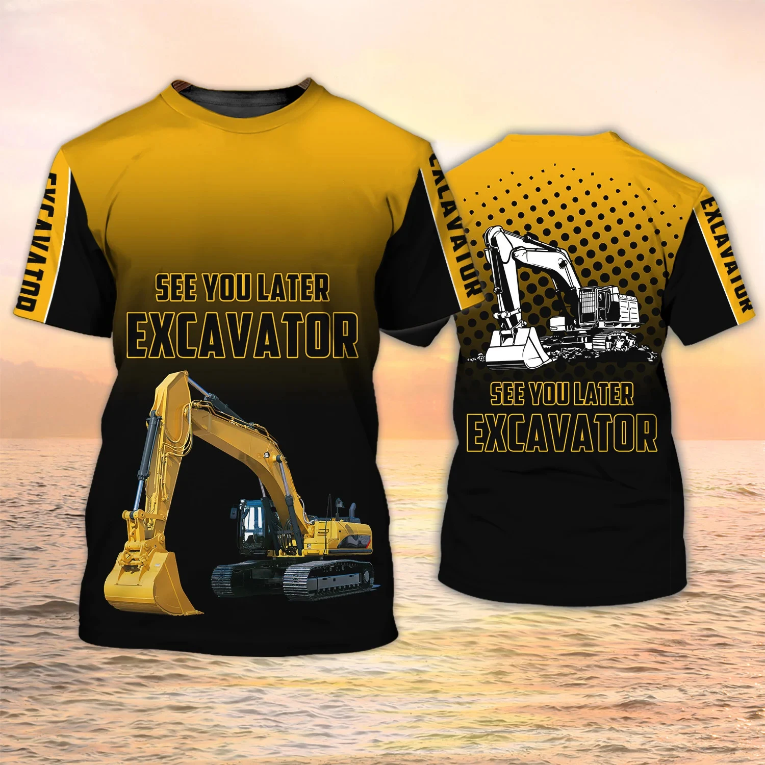 Excavator TShirts Heavy Equipm - 3D Printing Excavator ulasan dan harga