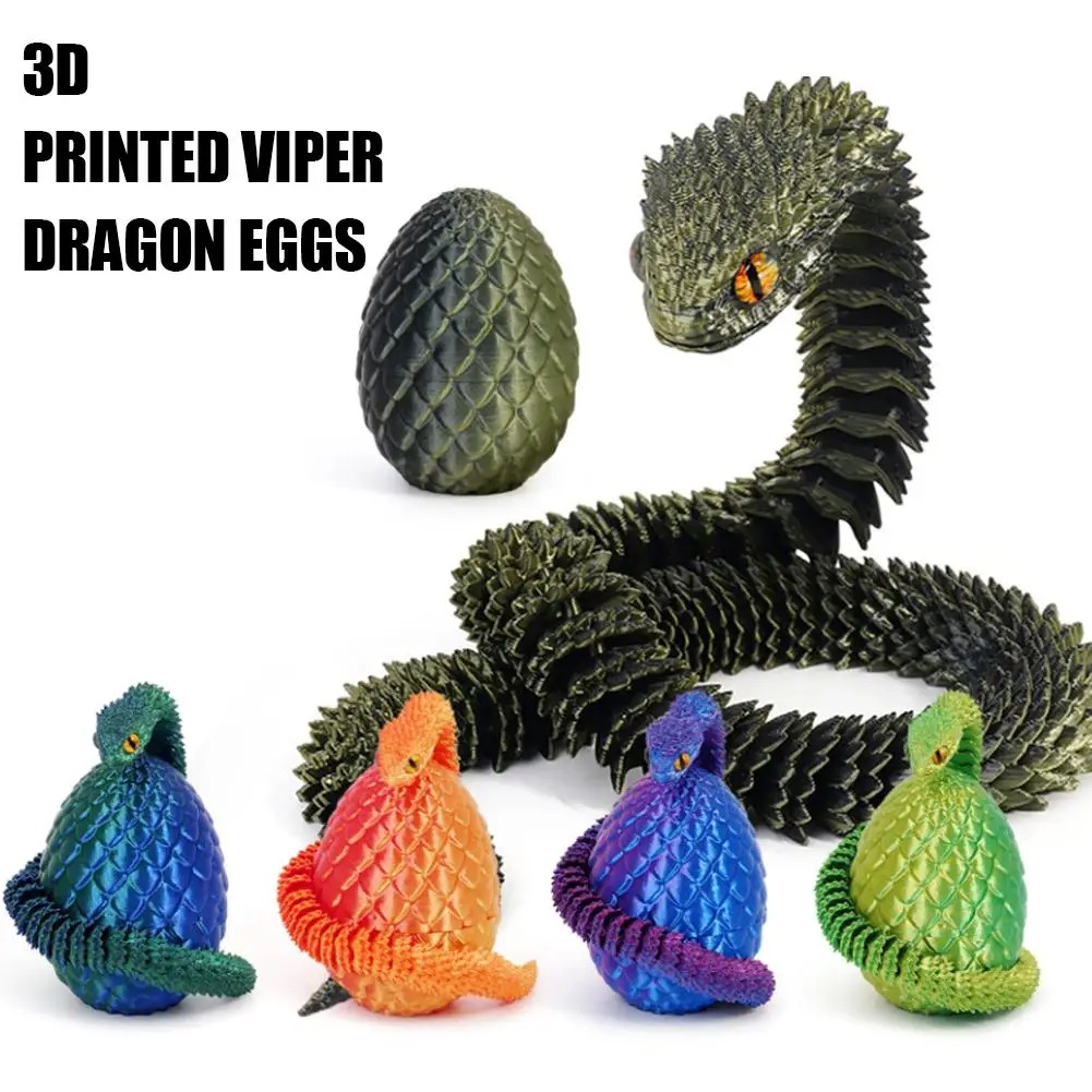 3D Printed Cool Snake Dragon E - 3D Printing Joint ulasan dan harga