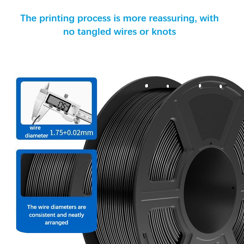 3D PLA Printer Filament Black  - 3D Printing High Temperature Materials ulasan dan harga