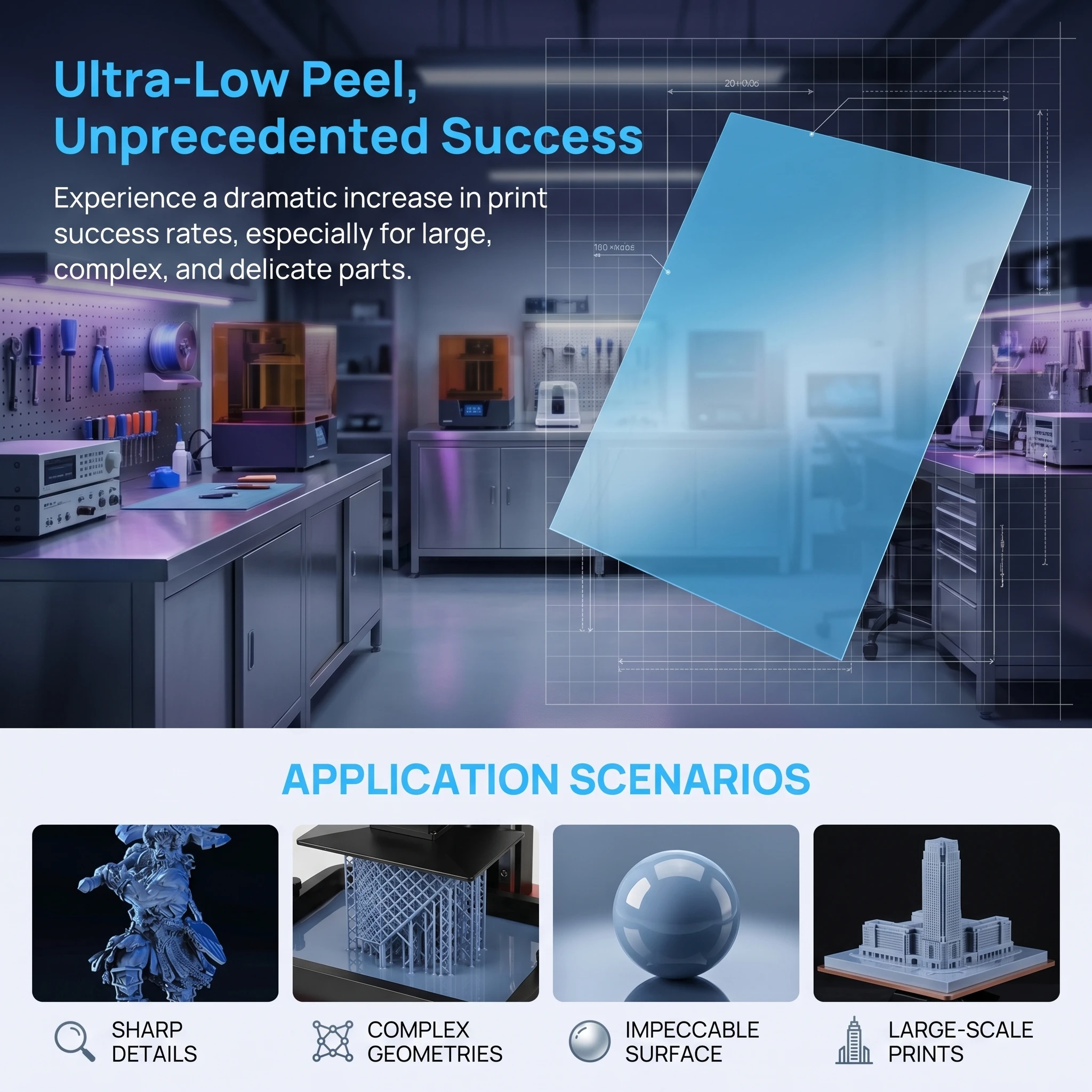 High Speed ACF Release Film Fo - 3D Printing House Machine ulasan dan harga