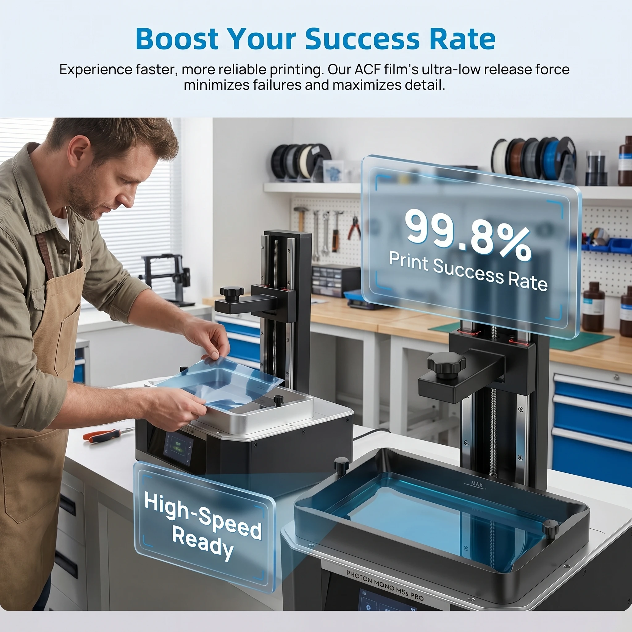 High Speed ACF Release Film Fo - 3D Printing House Machine ulasan dan harga