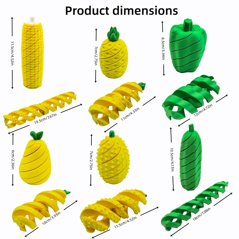 3D Printed Fruit and Vegetable - 3D Printing Gif ulasan dan harga