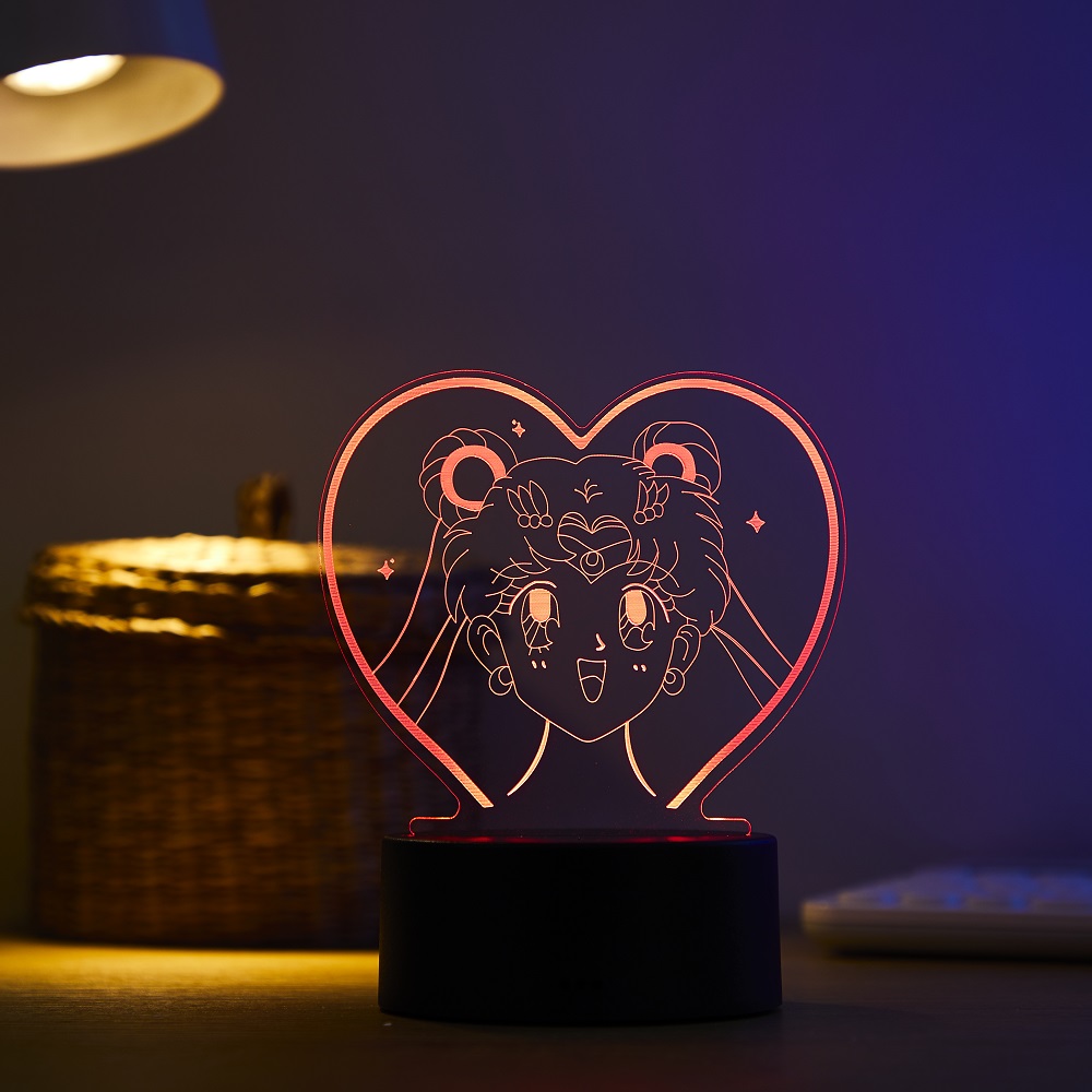 Cartoon character Tsukino Usag - 3D Printing Lamp ulasan dan harga