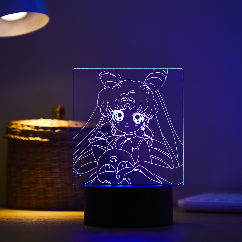 Cartoon character Tsukino Usag - 3D Printing Lamp ulasan dan harga